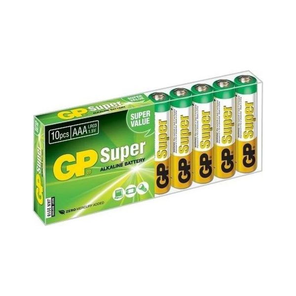 Батарейка GP Super Alkaline 24A LR03 AAA, 10 шт.