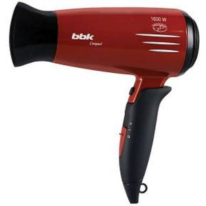Фен BBK BHD1605i, 1600Вт, бордовый и черный черный