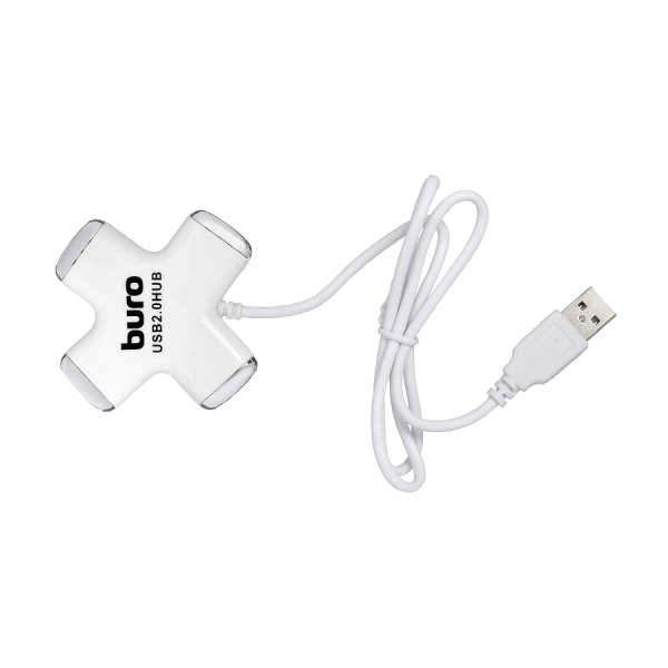 USB-Хаб Buro BU-HUB4-0.5-U2.0-Сross